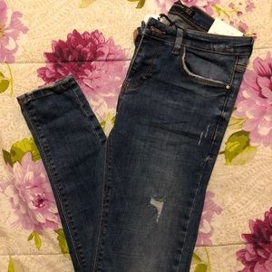 ZARA distressed skinny jeans